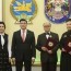 Б.Зангад, А.Долгор, Ж.Золбаяр нарыг Хангарди одонгоор шагналаа